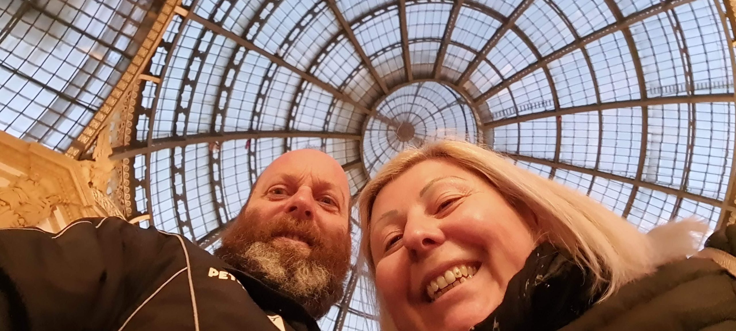 Noi in Galleria Vittorio Emanuele a Milano
