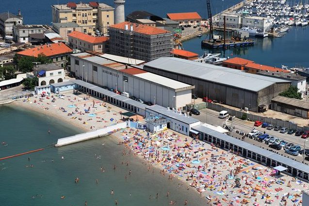 La spiaggia Pedocin a Trieste