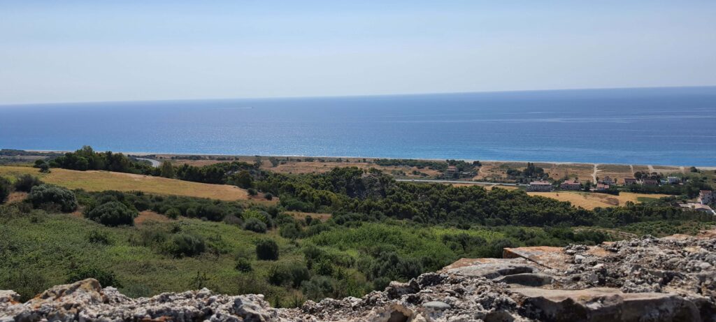 Panorama visto dalla terrazza del castello di San fili
