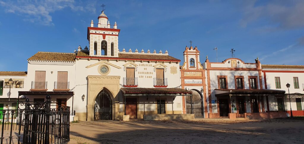 Scorcio del villaggio El Rocio, in Spagna