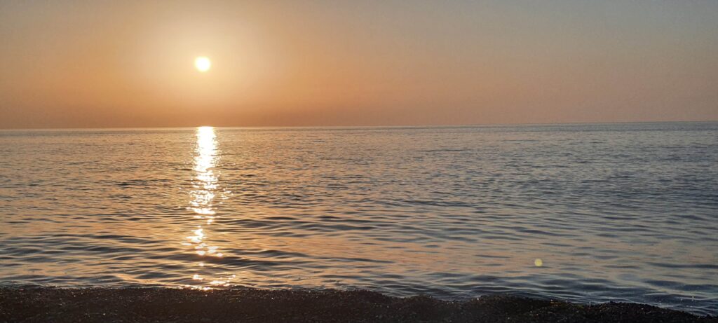 Tramonto a Contrada Gianicola, frazione di Sant'Agata di Militello, in Sicilia
