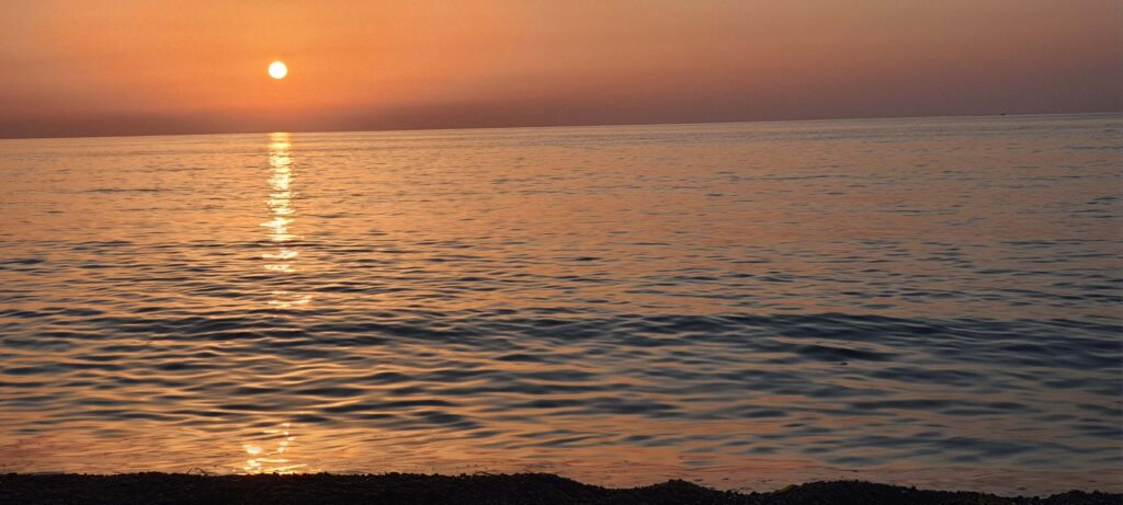 Tramonto a Contrada Gianicola, frazione di Sant'Agata di Militello, in Sicilia