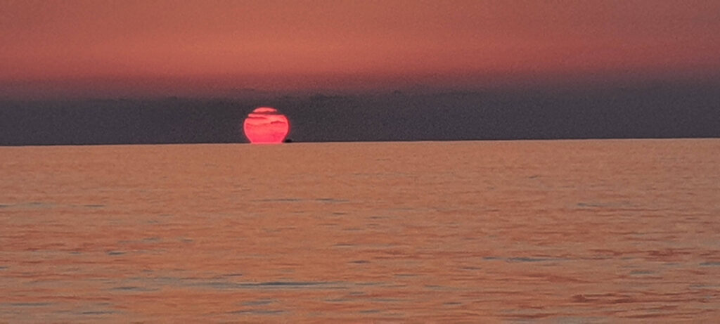Tramonto a Contrada Gianicola, frazione di Sant'Agata di Militello, in Sicilia