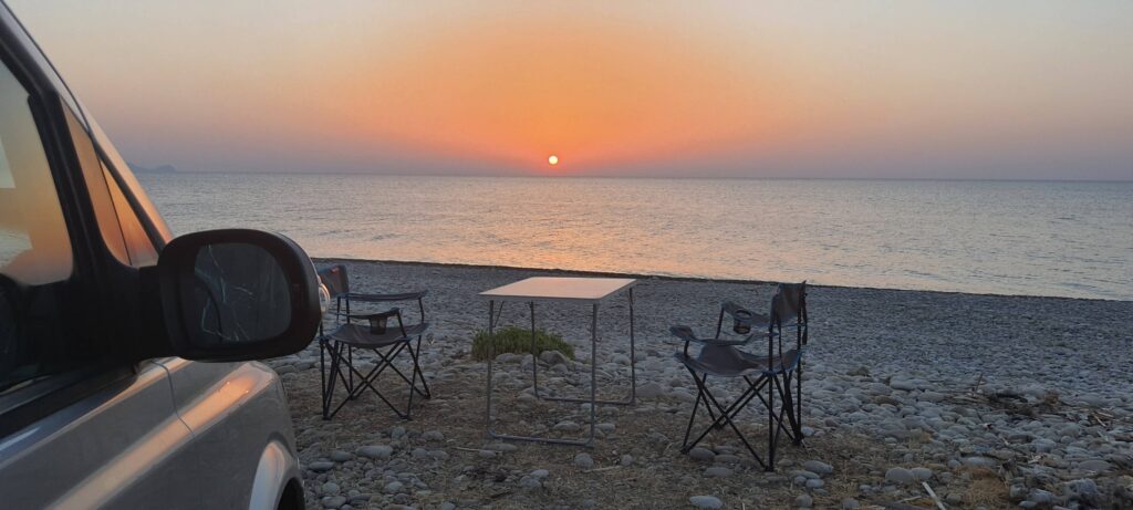 Tramonto a Contrada Piana, in Sicilia