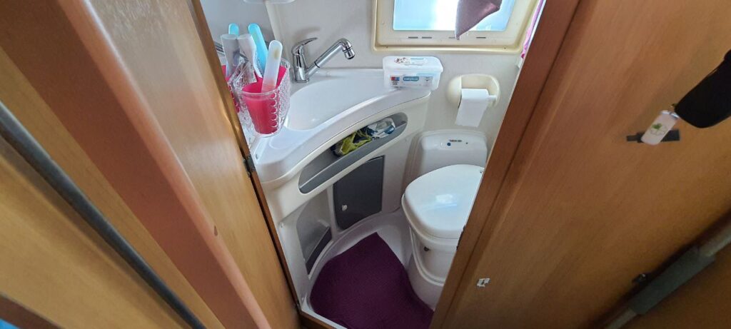 Il bagno del van