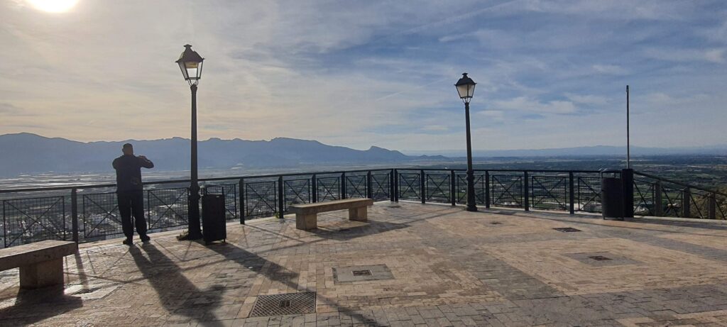 Terrazza panoramica antistante il Santuario di Cullera, in Spagna