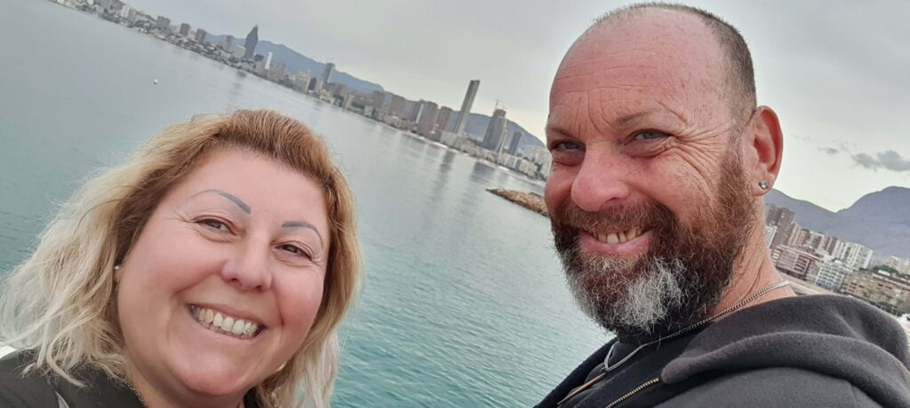 Io e Max al  Balcón del Mediterráneo di Benidorm 