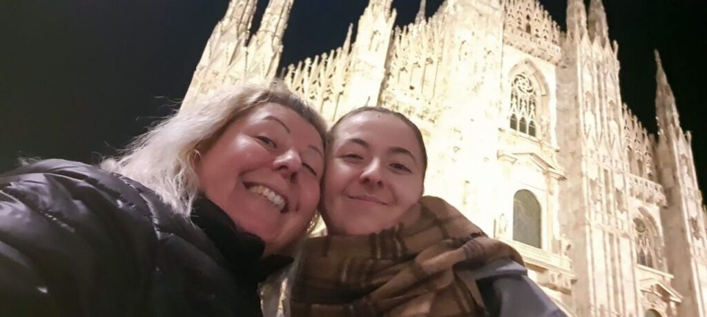 Io e mia figlia Ylenia al Duomo di Milano