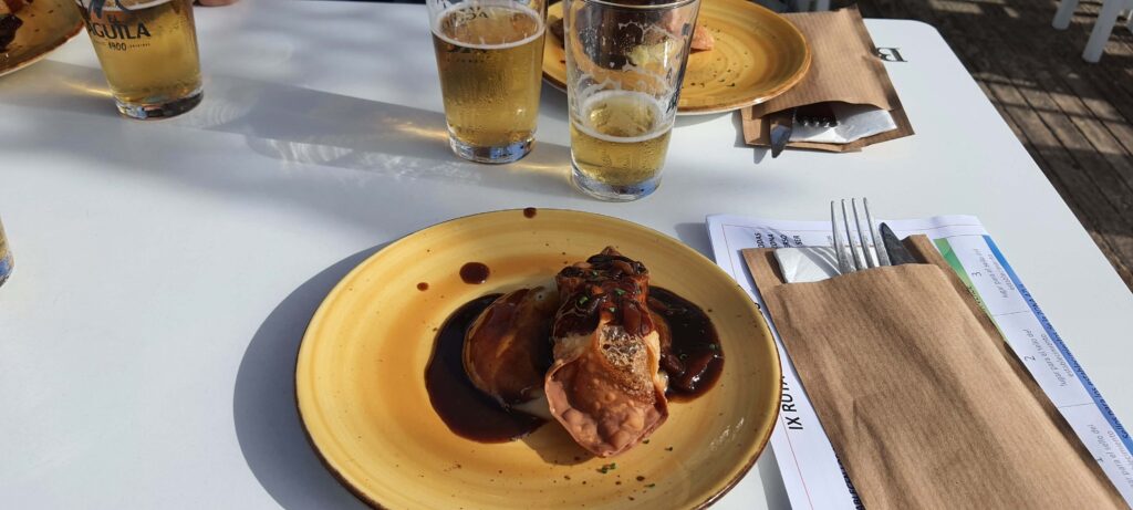 Una delle tapas gourmet della Ruta del Iberico a Tarifa, in Spagna.