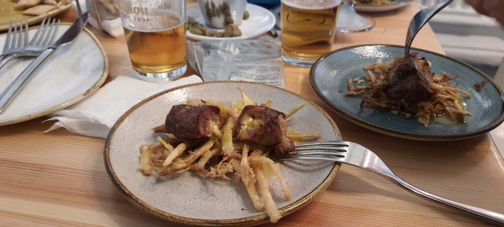 Una delle tapas gourmet della Ruta del Iberico a Tarifa, in Spagna.