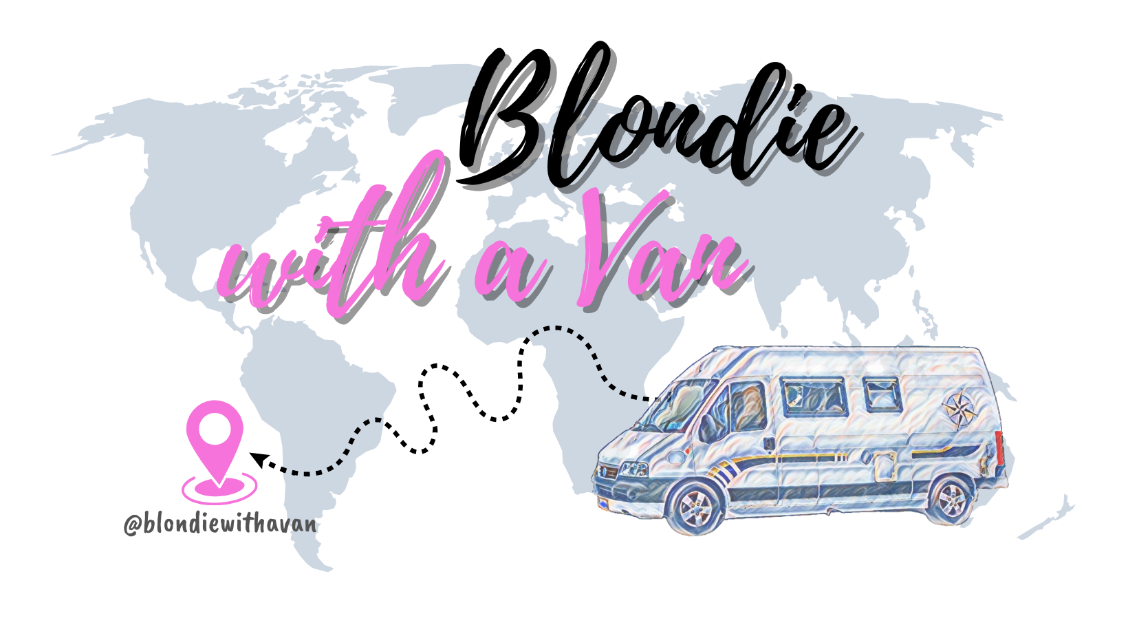 Blondie with a van