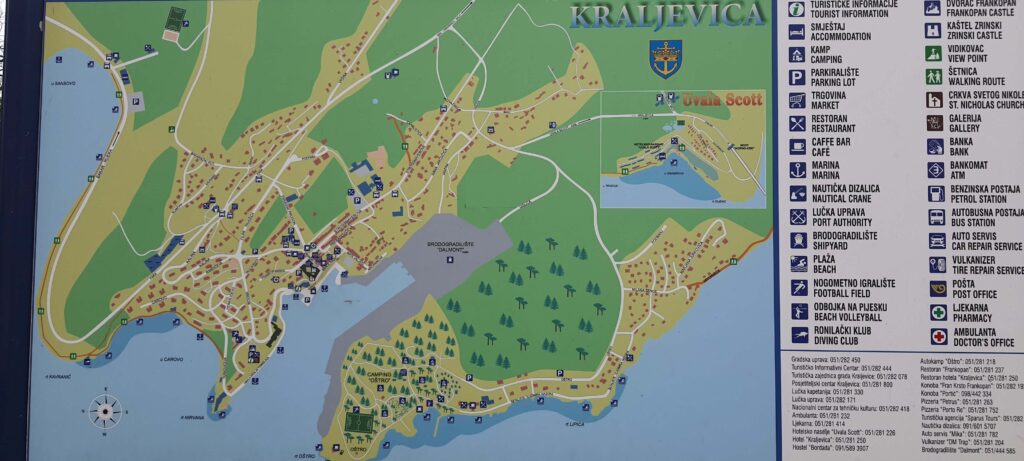 Cartello informativo di Kraljevica.
