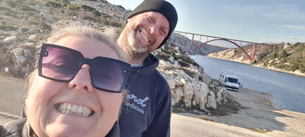 Io e Max a Maslenica, in Croazia.