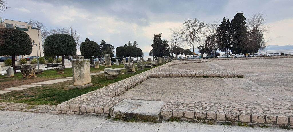 Scorcio del Foro Romano, a Zara, in Croazia.