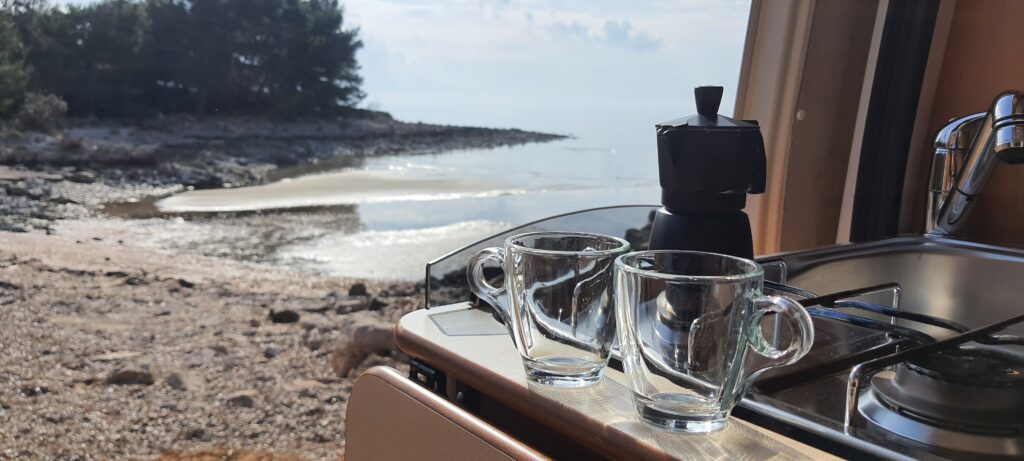 Vista sulla spiaggia.